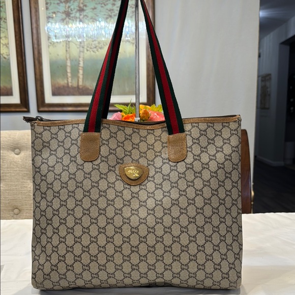 Authentic Gucci Plus Shoulder Bag with Iconic Sherry Line Design - Picture 1 of 12
